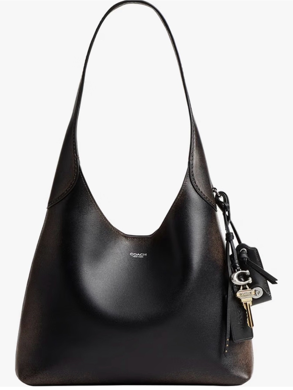 Coach Brooklyn 28-  Loved Leather- Shoulder Bag with Charm